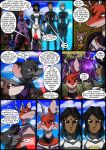  2018 absurd_res amethyst_(kitfox-crimson) anthro black_body black_fur brianna_(kitfox-crimson) brown_body brown_fur cloak clothed clothing colored comic dasyurid dasyuromorph dialogue dialogue_box female fur group hi_res human in_our_shadow kangaroo kitfox-crimson lady_brushfire_(kitfox-crimson) machine macropod male mammal marsupial mecha murid murine mustela mustelid musteline numbat pipa_(kitfox-crimson) procyonid purple_cloak quoll raccoon rat red_body red_fur red_kangaroo rodent size_difference smile smirk speech_bubble true_musteline 