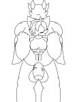  anthro balls big_balls big_penis breasts canid canine canis colorless dcat07 duo eyes_closed faceless_character female from_behind_position fur genitals grabbing_from_behind half_naked hand_on_leg hi_res humanoid leg_grab male male/female mammal muscular muscular_male penis pussy raised_leg scalie sex spread_legs spreading vein veiny_penis white_body white_fur wolf 