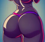  andromorph anthro big_butt butt butt_focus clothing curvy_figure disney female female/female fur grey_body hi_res intersex judy_hopps lagomorph leporid mammal panties pink_clothing pink_panties pink_underwear rabbit simple_background solo the_good_guy_two thick_thighs underwear wide_hips zootopia 