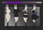  absurd_res anthro ascar_angainor big_breasts border_leicester bottomwear bovid breasts caprine clothed clothing domestic_sheep dress female goth hi_res mammal model_sheet pullover sheep skirt solo tagme 