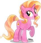  absurd_res alpha_channel amber_eyes blonde_hair crystal_pony_(mlp) equid equine female friendship_is_magic hair hi_res hooves horn luster_dawn_(mlp) mammal my_little_pony open_mouth open_smile orin331 raised_hoof simple_background smile solo transparent_background unicorn vector 