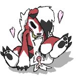  &lt;3 animal_genitalia animal_pussy anthro blush blush_lines bodily_fluids canid canine canine_pussy canis claws collar cum cum_in_pussy cum_inside cum_on_tail domestic_dog female feral fur generation_7_pokemon genital_fluids genitals hi_res interspecies leaking_cum lycanroc mammal nintendo pawpads pokemon pokemon_(species) pokephilia pussy red_body red_fur solo somesadguyig tears tears_of_pleasure video_games white_body 