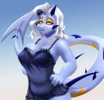  animal_humanoid big_breasts breasts dragon dragon_humanoid hi_res huge_breasts humanoid rose_sunsprite sinna_roll slightly_chubby smiles 