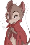 2022 anthro artist_name brown_body brown_fur dated digital_media_(artwork) don_bluth fur head_tuft hi_res mammal mouse mrs._brisby murid murine rodent solo the_secret_of_nimh tohupo tuft whiskers 