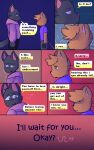  anthro bottomwear clothed clothing comic dialogue digital_media_(artwork) domestic_cat duo ear_piercing english_text felid feline felis fur grey_body grey_fur hair hi_res hoodie hybrid juno_(sleepywozzy) male male/male mammal matt_(sleepywozzy) open_mouth orange_body orange_fur piercing shaded shirt simple_background simple_shading sleepywozzy smile speech_bubble t-shirt text topwear yellow_eyes 