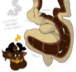  abdominal_bulge anthro antlers brown_body brown_fur brown_hair capreoline cervid duo english_text female feral fur hair horn hypnofood jewelry kaa_(jungle_book) male mammal necklace python reina_(hypnofood) reindeer reptile rumbling_stomach scalie snake text the_jungle_book vore 
