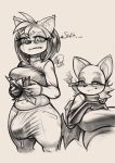  absurd_res amy_rose anthro big_breasts bodily_fluids breasts dripping drugs duo embarrassed female female/female florecentmoo genital_fluids genitals gynomorph hi_res huge_breasts intersex marijuana paper penis precum precum_drip rouge_the_bat sega sonic_the_hedgehog_(series) stare tenting thick_thighs throbbing_penis 