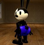  3d_(artwork) anthro big_butt butt digital_media_(artwork) disney lagomorph leporid male mammal oswald_the_lucky_rabbit rabbit renajon scut_tail short_tail size_difference smaller_male solo wide_hips 