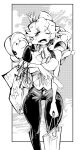  &gt;_&lt; 1girl 2boys ^_^ alternate_costume baby baby_luigi baby_mario bag breasts carrying cheek_pull closed_eyes cloud commentary_request crown crying earrings food greyscale hat highres holding holding_bag impossible_clothes jewelry large_breasts mario_(series) melting mini_crown monochrome multiple_boys nomomono_eraser on_shoulder one_eye_closed open_mouth outdoors pants ponytail popsicle princess_peach shirt shopping_bag shoulder_carry sleeveless sleeveless_shirt star_(symbol) tight tight_pants tilted_headwear 