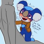  &lt;3 &lt;3_eyes 2022 animal_crossing anonymous anthro anthro_on_male biped blue_background blue_body blue_eyes blue_fur blue_hair blush bodily_fluids bodily_fluids_in_pussy bodily_fluids_on_penis bottomless bottomless_anthro bottomless_female breath brown_clothing brown_shirt brown_topwear clitoris clothed clothed_sex clothing clothing_lift cowgirl_position cum cum_in_pussy cum_inside digital_media_(artwork) dirty_talk duo ejaculating_cum ejaculation ejaculation_while_penetrated english_text erection eye_contact eyelashes faceless_character faceless_human faceless_male female from_front_position fur genital_fluids genitals grey_body grey_skin hair hand_on_arm holding_on human human_on_anthro human_on_female interspecies kneeling kneeling_sex koala large_nose leaking_cum looking_at_another looking_at_partner looking_pleasured looking_up makeup male male/female mammal marsupial navel nintendo nude_human on_bottom on_top open_mouth orgasm panting penetration penile penile_penetration penis penis_in_pussy purple_eyelids red_tongue riding romantic romantic_sex sex sex_talk shaking shirt shirt_lift simple_background sitting size size_difference solo_focus text throbbing_penis tongue topwear trembling vaginal vaginal_penetration video_games vombatiform weirdkoaladream white_body white_fur yuka_(animal_crossing) 