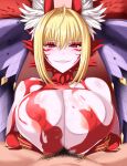  animal_humanoid areola areola_slip bed big_breasts blonde_hair blush bodily_fluids breast_play breasts canid canid_humanoid canine canine_humanoid digital_media_(artwork) duo facial_markings fate_(series) female female_penetrated first_person_view fox fox_humanoid fur furniture glistening glistening_body glistening_skin hair head_markings hi_res huge_breasts human humanoid inner_ear_fluff juno_opf light_body light_skin looking_at_viewer lying male male/female male_penetrating male_penetrating_female male_pov mammal mammal_humanoid markings nero_claudius_(fate) nipples nude penetration pubes red_body red_eyes red_fur sex sweat titfuck tuft 