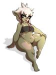  absurd_res breasts cleavage clothed clothing female goblin green_body green_skin hair hi_res humanoid not_furry shadow short_stack solo thick_thighs twistingtoxic 
