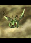  animal_focus claws commentary_request flygon flying full_body highres ia_(ilwmael9) letterboxed looking_at_viewer no_humans pokemon pokemon_(creature) sandstorm solo 