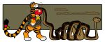  absurd_res coiling duo felid female feral fur hi_res hypnofood kaa_(jungle_book) male mammal neck_grab orange_body orange_fur pantherine python reptile sascha_(hypnofood) scalie simple_background snake striped_body stripes the_jungle_book tiger yellow_eyes 