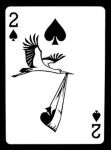  &spades; avian bird card delivery_(commerce) delivery_stork hi_res playing_card suit_symbol two_of_spades zero_pictured 