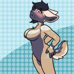  african_wild_dog animated anthro belly belly_growth belly_inflation big_belly blush canid canine claire_(xausr32) female hyper hyper_belly inflation liquid_inflation mammal nude pompuffy_(artist) solo 
