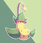  brown_eyes commentary_request fangs full_body highres leaf misowhite no_humans outline plant pokemon pokemon_(creature) solo square victreebel vines 