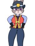  3:4 angry big_breasts breasts disney female hi_res humanoid judy_hopps lagomorph leporid lomil74 mammal police_officer rabbit solo wide_hips zootopia 