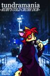  anthro city clothing coat cover_art domestic_cat dynamitegrizzly_(artist) felid feline felis female hair hi_res mammal music red_hair ruby_mello_(dynamitegrizzly) scarf snow solo topwear trenchcoat turkish_van winter yellow_eyes 