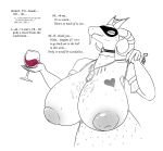  &lt;3 2021 absurd_res alcohol anthro beverage big_breasts bodily_fluids breasts clothed clothing clothing_pull container cup dialogue dialogue_box digital_drawing_(artwork) digital_media_(artwork) dragon dress drinking_glass english_text female glass glass_container glass_cup hi_res holding_object horn horn_jewelry horn_ring huge_breasts hyper hyper_breasts jewelry keinga line_art looking_at_viewer looking_away mask masquerade_mask narrowed_eyes neck_ring necklace nipples partially_clothed restricted_palette ring_(jewelry) scalie shaded signature simple_background simple_shading solo sweat tattoo text tongue tongue_out wine wine_glass 
