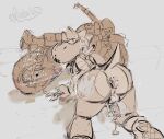 absurd_res ambiguous_gender anthro anus big_butt blush bodily_fluids bottomless butt clothed clothing dinosaur disembodied_hand eyewear fisherkitu footwear genital_fluids goggles goggles_around_neck hi_res huge_butt kerchief leaking_precum looking_at_viewer looking_back male male/ambiguous mario_bros motorcycle nintendo precum prehistoric_species reptile scalie shell shoes solo sweat tail tools vehicle wrench yoshi yoshi_(touring)
