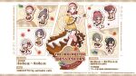  asakura_toru blueberry cake cherry dress food fruit holding holding_cake holding_food idolmaster idolmaster_shiny_colors ikaruga_luca komiya_kaho long_hair multiple_girls nanakusa_nichika official_art osaki_amana raspberry sakuragi_mano serizawa_asahi strawberry tsukioka_kogane 