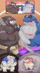5_fingers 5_toes 96panda absurd_res anthro arm_tattoo asian_clothing belly belly_to_belly big_moobs big_navel big_nipples big_tail black_belly black_body black_eyebrows black_eyes black_fire black_navel blue_belly blue_body blue_clothing blue_eyes blue_jacket blue_mawashi blue_navel blue_topwear burning_tusk capcom cetacean clothing colored_fire cosplay crossover crossover_cosplay crossover_ship deep_navel dirty_navel dolphin dreamworks duo east_asian_clothing edmond_honda elephant elephant_day elephant_day_2025 elephantid extreme_size_difference eye_contact eyebrows featureless_feet feet fingers fire fish fist fist_bump fists_together forehead_mark gesture girimekra_(tas) gold_nails grey_belly grey_body grey_eyebrows grey_navel group happy hi_res hizen_(tamacolle) humanoid jacket japanese_clothing japanese_text kii_(tamacolle) larger_anthro larger_male lifewonders lightblue_navel lines_on_body long_tail looking_at_another lounging_on_navel male male/male mammal marine marine_mammal marks_on_body mawashi micro micro_male moobs mr._shark_(the_bad_guys) multicolored_body navel navel_fetish navel_fingering navel_focus navel_lint navel_penetration navel_poke navel_spelunking navel_to_navel nipples nose_markings obese obese_anthro obese_humanoid obese_male oceanic_dolphin open_mouth orca overweight overweight_anthro overweight_humanoid overweight_male penetration pink_nipples proboscidean proboscis_(anatomy) purple_clothing purple_mawashi red_clothing red_eyes red_makeup red_mawashi shark size_difference spelunking street_fighter striped_belly striped_body stripes sunrise sweat_in_navel sweaty_navel tail tamacolle tattoo teeth teeth_showing text the_bad_guys thick_eyebrows toes tokyo_afterschool_summoners tongue toothed_whale topwear trunk_(anatomy) tusks whale white_belly white_body white_clothing white_eyes white_mawashi zoom_in