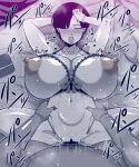  1boy 1girl amazon_(taitaitaira) arms_behind_head arms_up asako_(amazon) bag bar_censor blush bracelet breasts censored closed_eyes fat gigantic_breasts groin groping huge_breasts huge_nipples jewelry large_areolae mature_female missionary moaning navel necklace netorare nipple_piercing on_bed open_mouth orgasm original pearl_bracelet pearl_necklace piercing pillow pubic_stubble puffy_nipples pussy pussy_juice ribbon ribbon_trim ring saliva sex spread_legs thick_thighs thighs tongue vaginal 