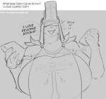 2025 anthro ask_blog big_breasts blind blindfold book breasts bust_portrait cleric_cat_(themercart) clothed clothed_anthro clothed_female clothing covered_eyes digital_drawing_(artwork) digital_media_(artwork) directional_arrow disability english_text felid feline female female_anthro fingers front_view fur grey_background hi_res holding_book holding_object huge_breasts mammal nun_habit open_mouth open_smile portrait religious_clothing simple_background smile solo teeth text themercart url