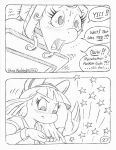 5_fingers anthro bdsm blush blush_lines bodily_fluids bondage bound butt_bongos butt_slap circe_(artist) comic dialogue duo earth_pony english_text equid equine eyelashes female fingers friendship_is_magic hasbro horn horse mammal massage_table my_little_pony mythological_creature mythological_equine mythology pony rarity_(mlp) salon slap spa spanking speech_bubble suri_polomare_(mlp) sweat tears text tied_down unicorn unicorn_horn