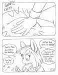 angry anthro big_butt blush blush_lines butt butt_slap circe_(artist) comic dialogue duo earth_pony eep english_text equid equine eyelashes female friendship_is_magic hasbro horn horse mammal monochrome my_little_pony mythological_creature mythological_equine mythology nude nude_anthro nude_female pain pony rarity_(mlp) salon slap spa spanking speech_bubble suri_polomare_(mlp) tail text unicorn unicorn_horn