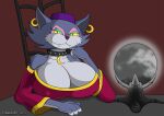  anthro big_breasts breasts covered_nipples crystal_ball domestic_cat felid feline felis female hi_res looking_at_viewer mammal ms._fortune_(toonstruck) spocky87 toonstruck yellow_sclera 