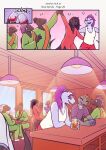  amon_(atrolux) anthro atrolux bar comic container cup drinking_glass english_text glass glass_container glass_cup hi_res male monique_(atrolux) reptile restaurant scalie snake speech_bubble text wine_glass 