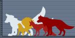  absurd_res arctic_wolf bloodpeltwolf canid canine canis chart female feral fox fox_spirit fremder group hi_res hybrid kira_redpaw luca male mammal rio_redpaw size_chart wolf 