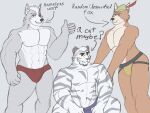  4:3 abs anthro arknights biceps bulge butt canid canine canis canus clothing crossed_legs disney felid feline fox group hi_res hypergryph jessoji jockstrap jockstrap_only looking_at_viewer male male/male mammal mountain_(arknights) muscular muscular_anthro muscular_male muscular_thighs nintendo pantherine pecs robin_hood robin_hood_(disney) sitting sketch sketchy standing star_fox stripes studio_montagne thong thong_only tiger triceps trio underwear video_games wolf wolf_o&#039;donnell 