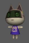  ambiguous_gender animal_crossing bronzecatworld clothing domestic_cat felid feline felis feral green_eyes machine mammal monitor nintendo robot shirt solo topwear video_games 