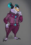  2021 2d_artwork 3_fingers 3_toes alien anthro claws clothing digital_drawing_(artwork) digital_media_(artwork) fan_character feet fingers fongoid_(ratchet_and_clank) hi_res horn humanoid insomniac_games looking_at_viewer male puffy_the_destroyer purple_body purple_clothing purple_skin ratchet_and_clank slightly_chubby smile smiling_at_viewer smirk solo sony_corporation sony_interactive_entertainment toe_claws toes video_games 
