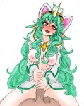  &lt;3 &lt;3_eyes areola balls big_breasts big_penis blush bodily_fluids breasts cum cumshot cute_kind_(pixiv) drooling duo ejaculation erection female female_on_top first_person_view genital_fluids genitals green_eyes green_hair hair handjob horn horned_humanoid human human_on_humanoid humanoid humanoid_genitalia humanoid_penis interspecies league_of_legends long_hair looking_at_viewer male male/female mammal nipples on_top open_mouth penile penis pink_nipples riot_games saliva sex soraka spread_legs spreading two-handed_handjob video_games 