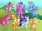  2022 absurd_res applejack_(mlp) blonde_hair blue_body blue_eyes blue_feathers blue_fur claws clothing cutie_mark digital_media_(artwork) dragon earth_pony equid equine feathered_wings feathers female feral fluttershy_(mlp) freckles friendship_is_magic fur green_eyes group grumpy_griffin_creations hair hasbro hat headgear headwear hi_res horn horse looking_at_viewer male mammal multicolored_hair my_little_pony nude open_mouth pegasus pink_body pink_hair pinkie_pie_(mlp) pony purple_body purple_fur purple_hair rainbow_dash_(mlp) rainbow_hair rarity_(mlp) scalie simple_background smile spike_(mlp) standing twilight_sparkle_(mlp) two_tone_hair unicorn winged_unicorn wings yellow_body 