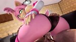  16:9 3d_(artwork) 4k absurd_res amy_rose anthro bodily_fluids brandi butt clothing cowgirl_position digital_media_(artwork) duo eulipotyphlan female female_penetrated from_front_position genital_fluids genitals gloves green_eyes hair handwear hedgehog hi_res male male/female male_on_bottom male_penetrating male_penetrating_female mammal on_bottom on_top penetration penis pink_body pussy sega sex sonic_the_hedgehog_(series) source_filmmaker vaginal vaginal_penetration video_games widescreen 