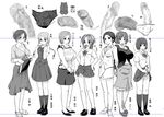  bad_id bad_pixiv_id blush bow braid breasts bulge censored copyright_request dress earrings erection futanari garter_straps glasses greyscale hair_bow holding_hands jewelry large_breasts lineup lips monochrome multiple_girls og_(tofukoz0) open_mouth panties penis penis_in_panties short_hair skirt skirt_lift thighhighs translation_request twin_braids underwear 