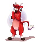  2019 anthro bovid bovine cattle female fur hi_res laughing_cow mammal orlandofox red_fur 