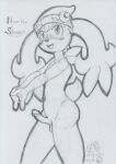  2022 anthro balls blush clothing erection floppy_ears fluffy fluffy_tail foreskin generation_4_pokemon genitals girly glans graphite_(artwork) headgear headgear_only headwear headwear_only humanoid_genitalia humanoid_penis interlocked_fingers legendary_pokemon looking_at_viewer lunaris_parukia male mostly_nude navel nintendo noa_(lunaris_parukia) open_mouth open_smile penis pokemon pokemon_(species) pokemorph retracted_foreskin shaymin side_view sky_forme_shaymin smile smiling_at_viewer solo stretching traditional_media_(artwork) video_games 