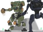  absurdres basketball blue_eyes blurry blurry_foreground bt-7274 dribbling_(basketball) english_commentary highres light_trail mecha mymyc no_humans northstar_(titanfall) one-eyed open_hand robot science_fiction shadow solo_focus titan_(titanfall) titanfall_(series) titanfall_2 