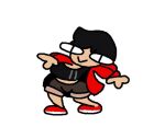  animated black_hair bottomwear clothed clothing dancing digital_media_(artwork) female footwear hair human jacket mammal red_clothing red_footwear red_jacket red_shoes red_topwear shoes short_playtime shorts simple_background solo superiorfox topwear training_bra white_background 