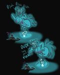  absurd_res ambiguous_gender anonymous_character anthro big_breasts breasts canid canine duo female ghost ghost_fire glowing glowing_eyes hi_res horn humanoid mammal multi_nipple nipples spirit teats text universaldragon 