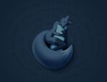  absurd_res anthro blue bodily_fluids canid canine curled_up deedoss embrace female fox hi_res hug humanoid lyrics mammal pillow pillow_hug sad sleeping solo tears vicky_(deedoss) 