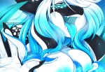  &lt;3 &lt;3_eyes absurd_res ahegao anthro areola big_breasts black_body blue_areola blue_blush blue_eyes blue_hair blue_mouth blue_nipples blue_tongue blush blush_lines bodily_fluids breast_grab breast_squish breasts cetacean consentacles delphinoid dragon female freckles hair hair_over_eye hand_on_breast hi_res hybrid looking_pleasured mammal marine multicolored_body multicolored_hair nipples oceanic_dolphin one_eye_obstructed open_mouth orca penelope_(rainbowscreen) rainbowscreen saliva smile solo solo_focus squish tentacles tongue toothed_whale white_body white_hair 