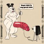  absurd_res anthro balls big_balls big_penis canid canine canis domestic_dog genitals hi_res huge_balls huge_penis hyper hyper_balls hyper_genitalia hyper_penis jerry_the_tyke male mammal metrothefox penis selfie solo 