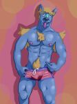  absurd_res anthro bulge clothing hi_res humbolt_(thathorseclyde) male muscular muscular_anthro muscular_male nipples pecs solo thathorseclyde underwear 
